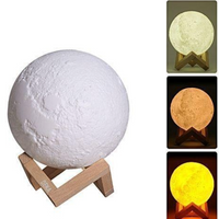 '- Lampă de veghe cu umidificator, Luna Moon 3D, 880 ml + Cadou un ulei esențial aromaterapie 10ml