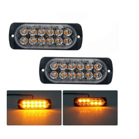 '- Set 4 x Stroboscop 12 LED, lumina portocalie