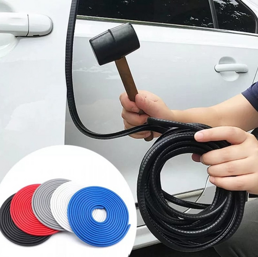 '- Rola ornament cheder protectie usa auto cu insertie metalica culoare Negru / Rosu / Albastru / Alb