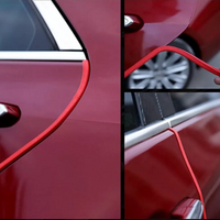 '- Rola ornament cheder protectie usa auto cu insertie metalica culoare Negru / Rosu / Albastru / Alb