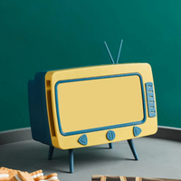 '- Cutie pentru servetele cu suport telefon sub forma de TV retro