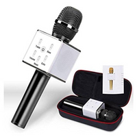 '- Microfon Karaoke fara fir Q7 Bluetooth portabil cu boxa