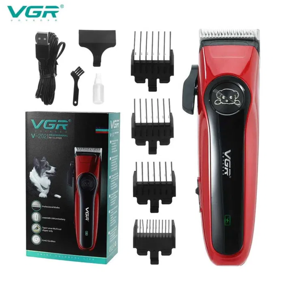 Masina de tuns aparat de tuns Animale de companie VGR V202 Garantie