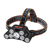 Lanterna de cap cu 7 LED-uri, 4 moduri de luminare, reincarcabila prin USB, performanta