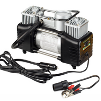 Compresor profesional auto 12V cu 2 cilindri si presiune 10 Bari