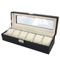 '- PREMIUM Cutie Depozitare Si Organizare Pentru 6 Ceasuri