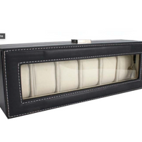 '- PREMIUM Cutie Depozitare Si Organizare Pentru 6 Ceasuri