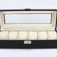 '- PREMIUM Cutie Depozitare Si Organizare Pentru 6 Ceasuri