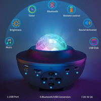 NOU:Proiector LED 'Galaxy Projector' cu difuzor si telecomanda, negru