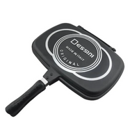 NOU:Tigaie dubleta grill, antiaderenta, 36 x 20 cm