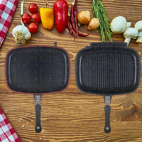 NOU:Tigaie dubleta grill, antiaderenta, 36 x 20 cm