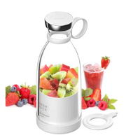 NOU : Mini Blender Electric, Incarcare Wireless, Portabil, Multifunctional, Curatare Usoara, Capacitate 350ml, 4 Lame 3D, Alb