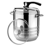 NOU:Oala sub presiune 7 l, Grunberg PC7, cu capac din sticla, 18 cm