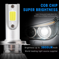 NOU: SET BECURI AUTO LED C6 H7, 7600 LUMENI, 36 W