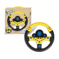 NOU: Volan interactiv cu lumini si sunete, Learning Simulate Driver, galben