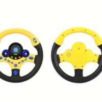 NOU: Volan interactiv cu lumini si sunete, Learning Simulate Driver, galben