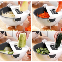 NOU: Feliator de legume cu strecurator, Vet Basket Vegetable Cutter