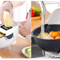 NOU: Feliator de legume cu strecurator, Vet Basket Vegetable Cutter