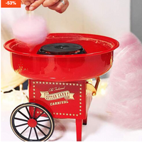 NOU: Aparat de facut vata de zahar, design retro, 500W