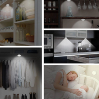 NOU: Set 3 Lampi LED cu telecomanda, fara fir, 3W