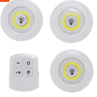 NOU: Set 3 Lampi LED cu telecomanda, fara fir, 3W