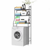 NOU: Raft depozitare peste toaleta, 3 polite, etajera masina de spalat, Alb, 160x65x26cm