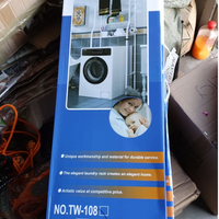 NOU: Raft depozitare peste toaleta, 3 polite, etajera masina de spalat, Alb, 160x65x26cm