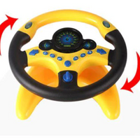 NOU: Jucarie interactiva Volan cu sunete si lumini, se fixeaza pe suprafete, rotire 360 grade, ideal cadou, multicolor