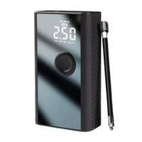 NOU: Compresor Auto Portabil si PowerBank Andowl, 4 x USB, 4000mah, 2 in 1, Display LED, negru