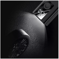 NOU: Compresor Auto Portabil si PowerBank Andowl, 4 x USB, 4000mah, 2 in 1, Display LED, negru