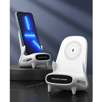 NOU: Incarcator wireless fast charge Andowl, M111, de birou pentru telefon, 15W, cu amplificator de sunet, suport de stabilizare, tehnologie QI, compatibil cu toate modelele ce accepta incarcare wireless