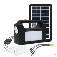 NOU: Kit solar cu 3 becuri, lanterna, GD-8080