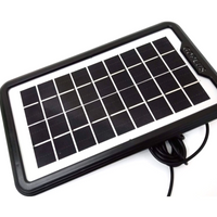 NOU: Kit Panou solar fotovoltaic, GD 8060, lanterna, 3 becuri LED, Radio FM, MP3