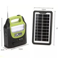 NOU: Sistem iluminare LED GD8071 panou solar 3 becuri