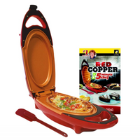 NOU: Mini tigaie electrica pentru gatit rapid, Red Copper 5 minutes Chef