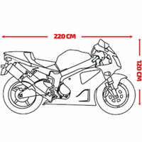 NOU: Husa exterioara motocicleta, 210 cm x 120 cm
