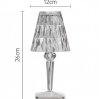 NOU: Veioza still cristal led cu incarcare USB, culoare lumina CALD/RECE/NEUTRU