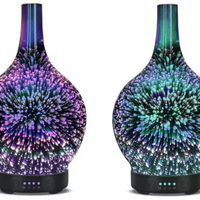 NOU: UMIDIFICATOR ULTRASONIC AROMATERAPIE 3D DIN STICLA