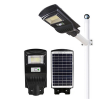 Pachet 2 x Lampa Solara Iluminat Stradal IP66 , 50W , 6500K , Senzor de Miscare