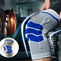 Genunchiera din Material Respirabil, Potrivita Pentru Activitati Sportive, cu Arcuri Metalice Si Pernita Silicon