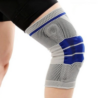 Genunchiera din Material Respirabil, Potrivita Pentru Activitati Sportive, cu Arcuri Metalice Si Pernita Silicon