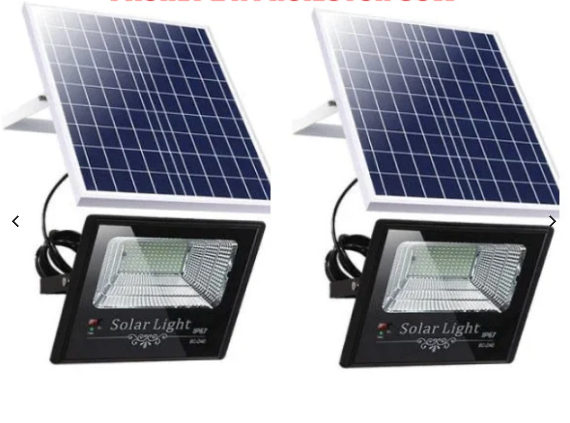 Proiector Solar Jortan 50W,  IP66 , Indicator Baterie , Telecomanda , 6500k