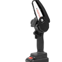 Lichidare STOC: Mini Fierastrau Electric Cu Acumulatori 48V, 2x Baterie + 2x Lant + 2x Lama, 6 Inch