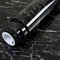 Folie Autocolant Marmura Neagra Autoadeziva Pentru Mobilier Si Bucatarie