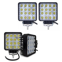 Set 4 proiectoare 16 LED 48W auto OFF-ROAD, IP 67
