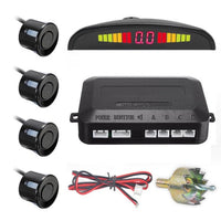 Senzori parcare auto, kit 4 senzori, display LED si avertizare sonora