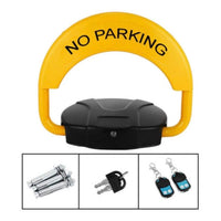 Blocator loc parcare automat, cu 2 telecomenzi si alarma