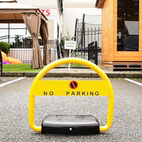 Blocator loc parcare automat, cu 2 telecomenzi si alarma