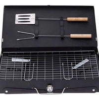 Gratar portabil si pliabil tip diplomat cu accesorii incluse