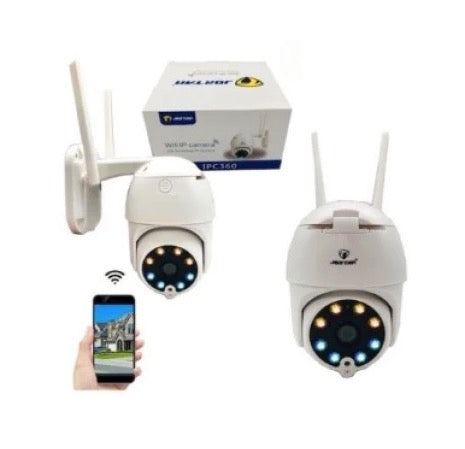 Set 2 Camera Wireless de exterior, Full HD, cu zoom si vedere 360 grade